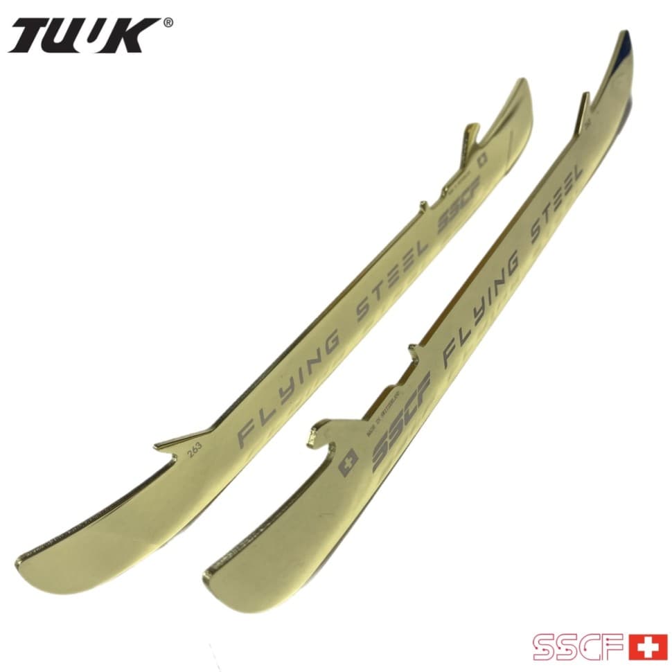 Хоккейные лезвия SSCF PRO FLYING STEEL GOLD TUUK EDGE - миниатюра 2