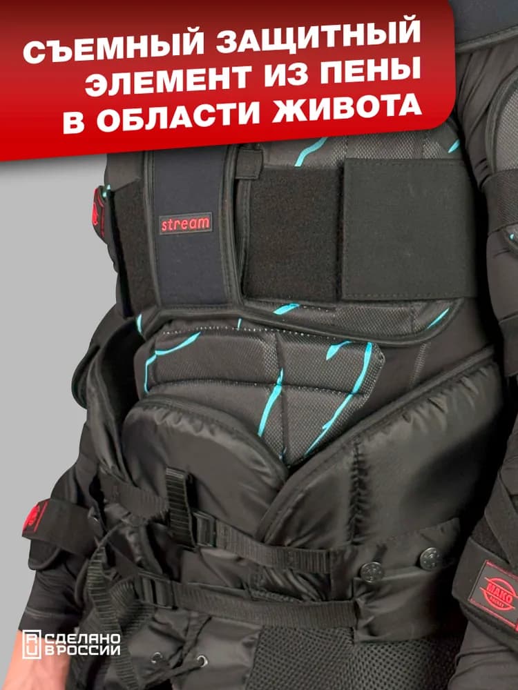 Нагрудник хоккейный MAKO STREAM 24 SR - миниатюра 4