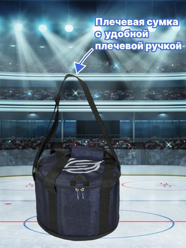 Профессиональная сумка - термос - холодильник для шайб с плечевым ремнем STAILL, черная - миниатюра 3