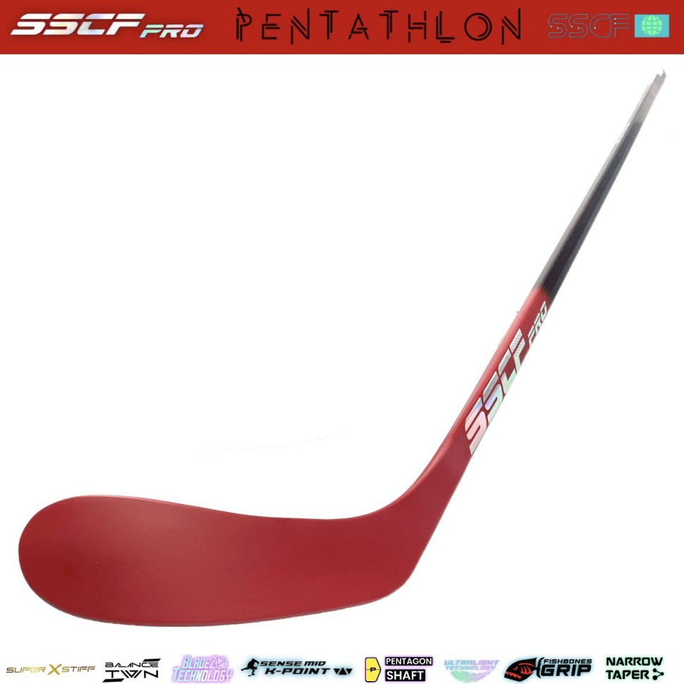 Клюшка пятигранная SSCF PRO PENTATHLON DARK RED - миниатюра 1