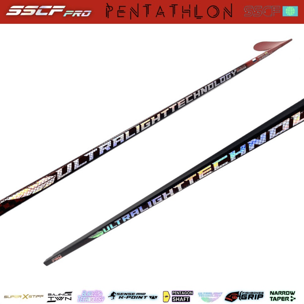 Клюшка пятигранная SSCF PRO PENTATHLON DARK RED - миниатюра 2