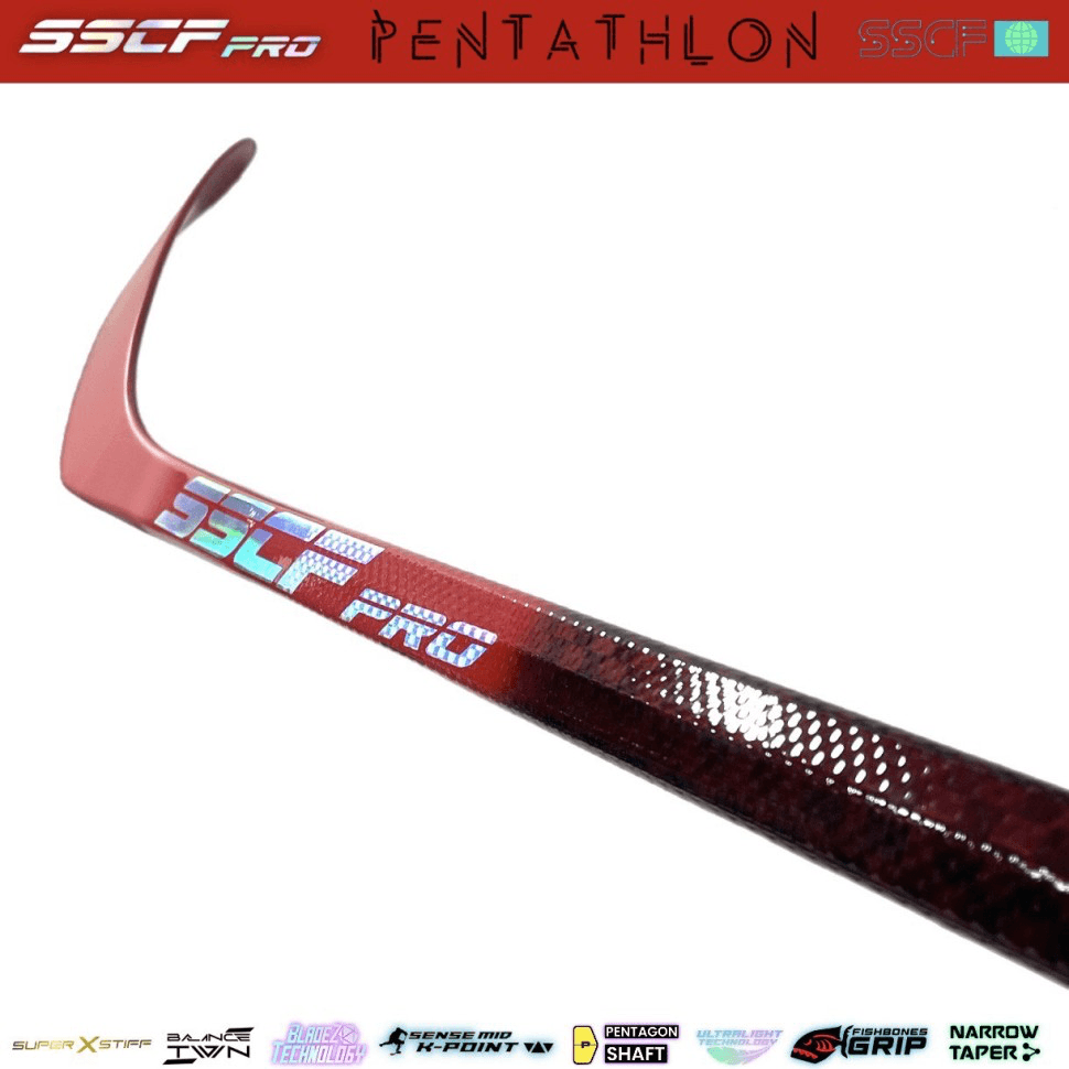 Клюшка пятигранная SSCF PRO PENTATHLON DARK RED - миниатюра 3
