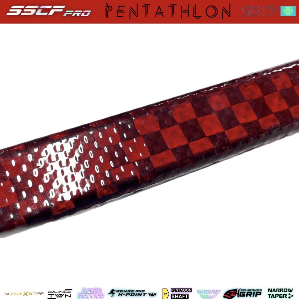 Клюшка пятигранная SSCF PRO PENTATHLON DARK RED - миниатюра 4