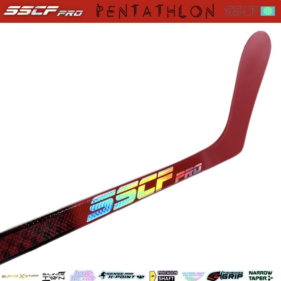 Клюшка пятигранная SSCF PRO PENTATHLON DARK RED - миниатюра 5
