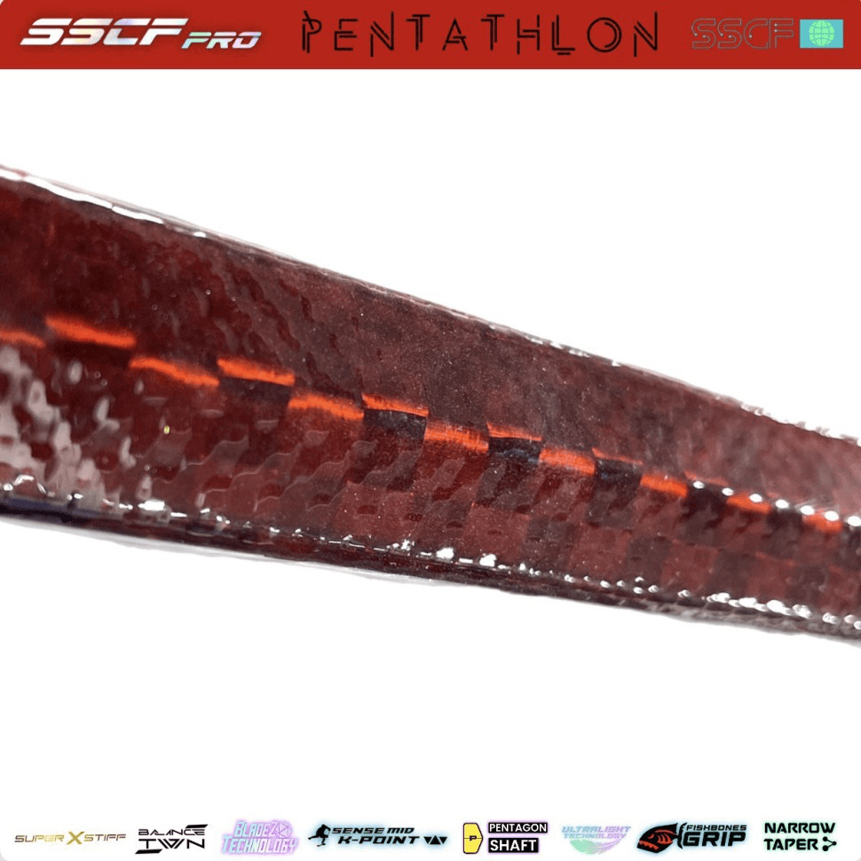 Клюшка пятигранная SSCF PRO PENTATHLON DARK RED - миниатюра 6