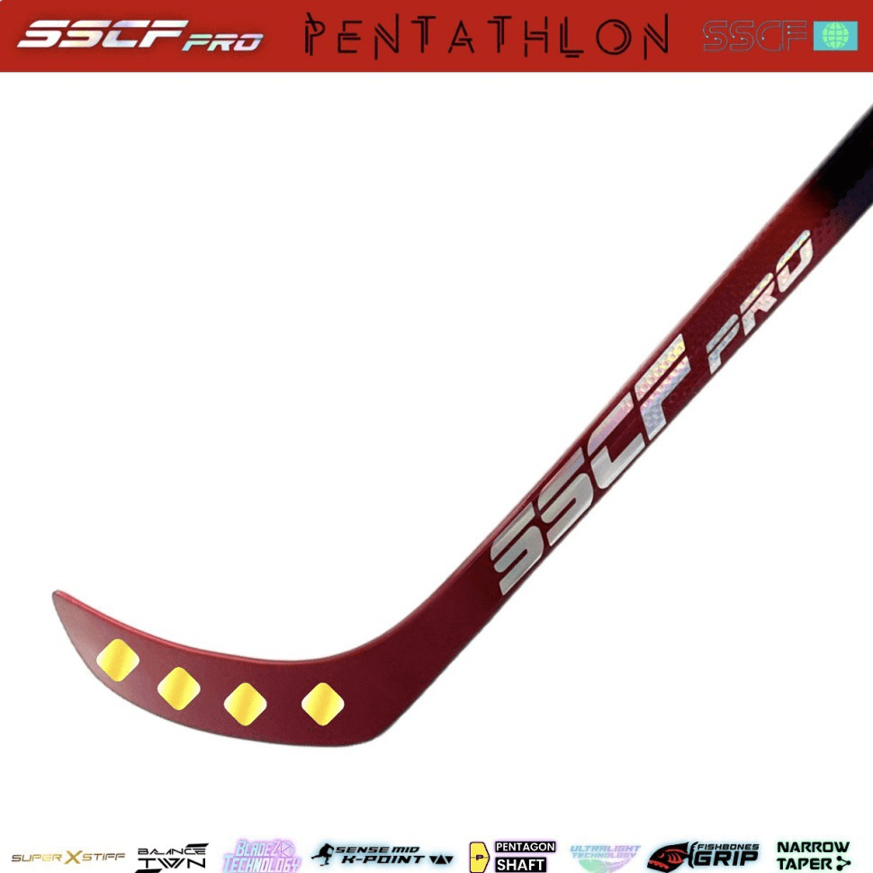 Клюшка пятигранная SSCF PRO PENTATHLON DARK RED - миниатюра 8