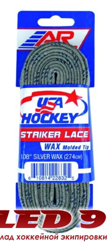 A&R Шнурки хоккейные с пропиткой USA Hockey Waxed 120"-305 - миниатюра 2
