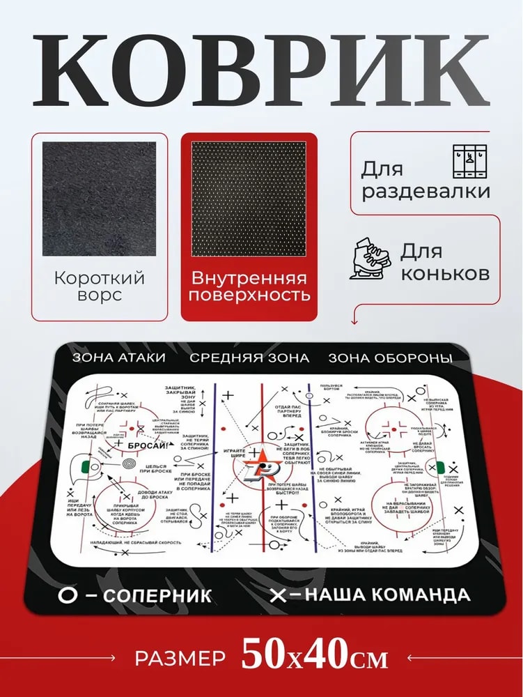 Коврик для коньков Led 9 40х50 см - Изображение 1